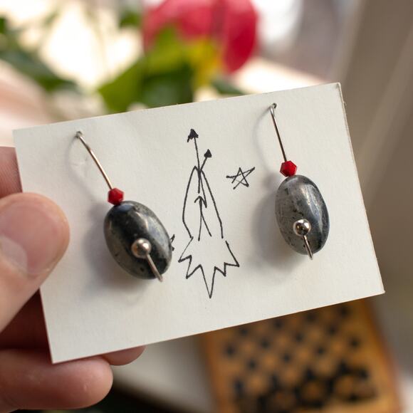 Vintage Sculptural Fishing Lure Dangle Earrings - Picture 3 of 5